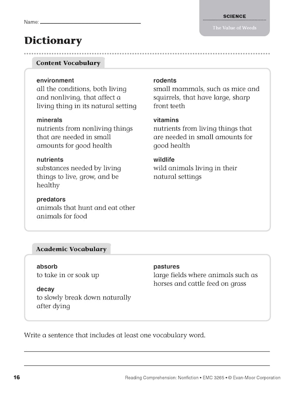 Sample content 4_Reading Comprehension: Nonfiction, Grade 5 Teacher Resource