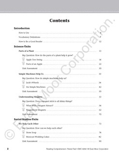 Aperçu du contenu_Reading Comprehension: Paired Text, Grade 2 Teacher Resource