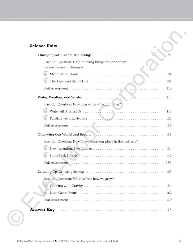 Sample content 2_Reading Comprehension: Paired Text, Grade 3 Teacher Resource