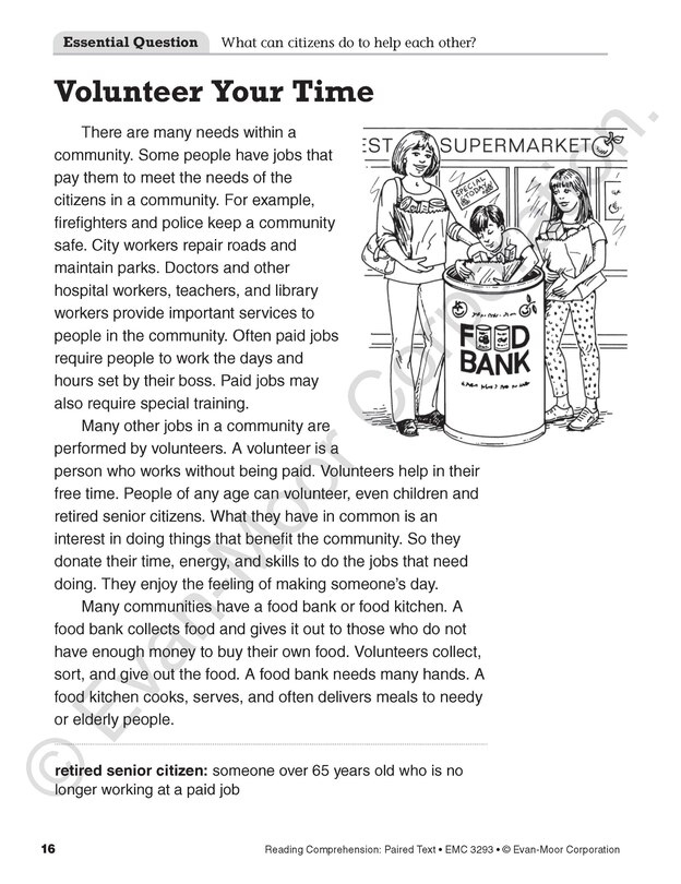 Sample content 3_Reading Comprehension: Paired Text, Grade 3 Teacher Resource