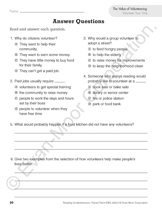 Sample content 5_Reading Comprehension: Paired Text, Grade 3 Teacher Resource