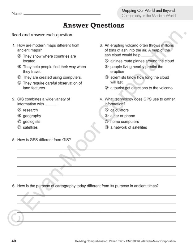 Sample content 5_Reading Comprehension: Paired Text, Grade 6 Teacher Resource