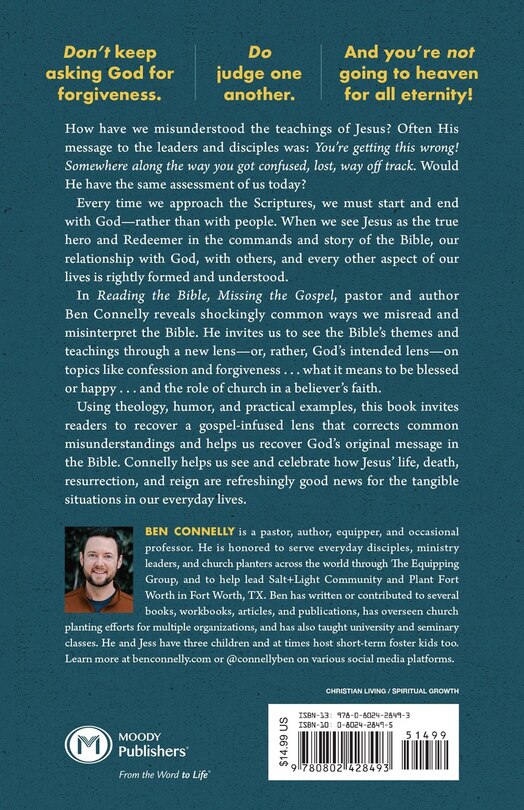 Couverture arrière_Reading the Bible, Missing the Gospel