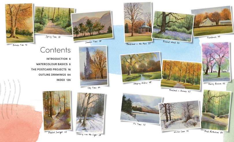 Sample content 3_Ready to Paint Postcards: Woodlands