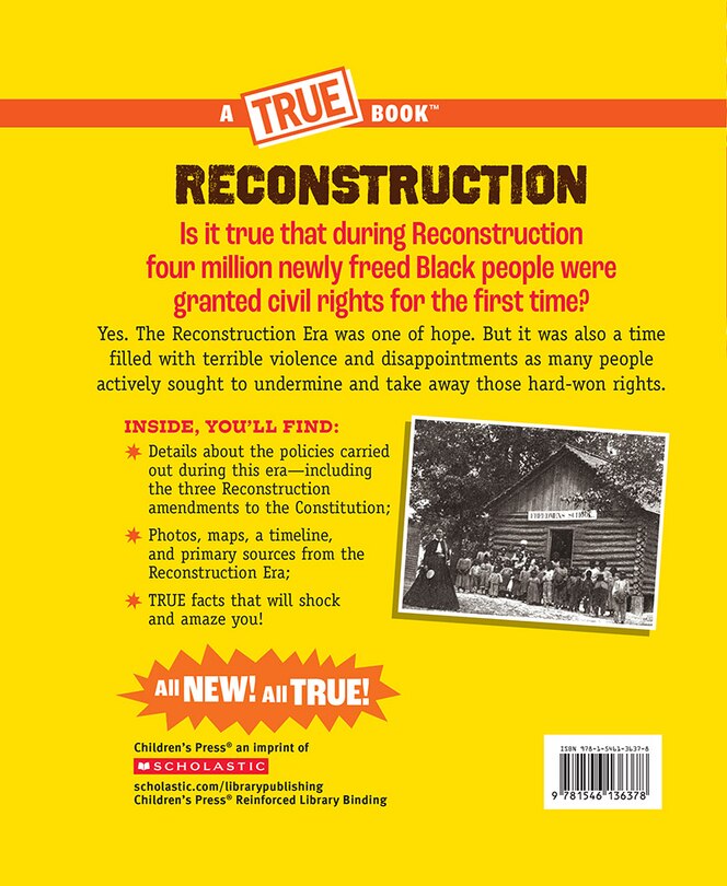 Couverture arrière_Reconstruction (A True Book: Exploring the Civil War)