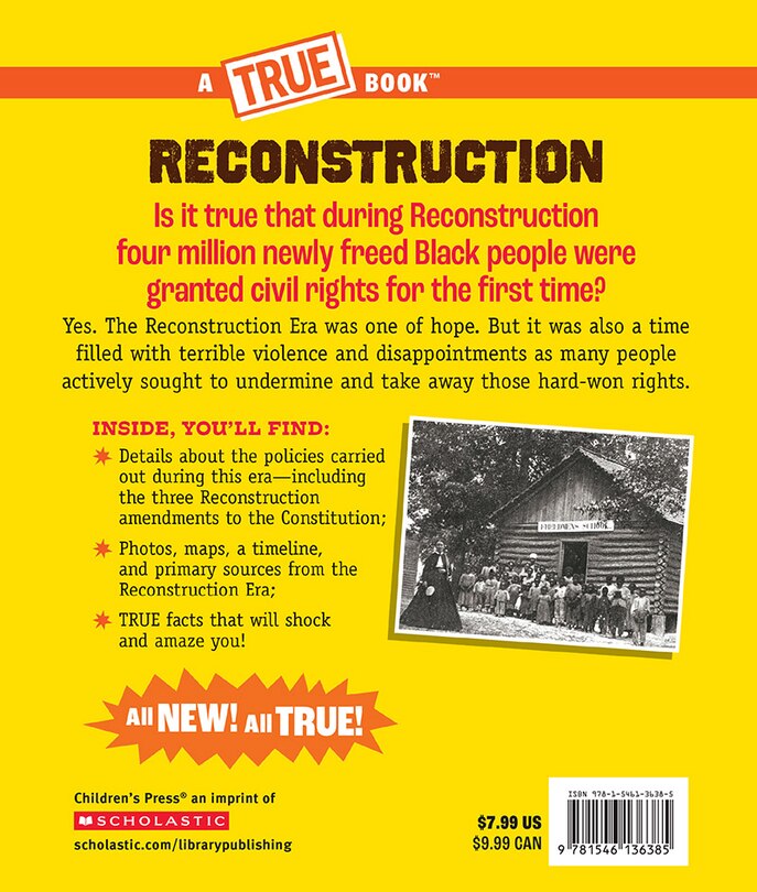 Back cover_Reconstruction (A True Book: Exploring the Civil War)