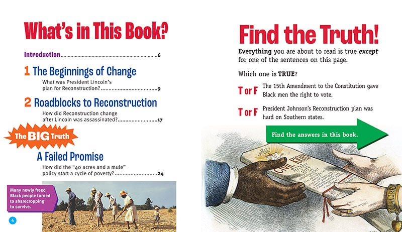 Table of contents_Reconstruction (A True Book: Exploring the Civil War)