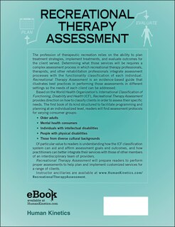 Couverture arrière_Recreational Therapy Assessment