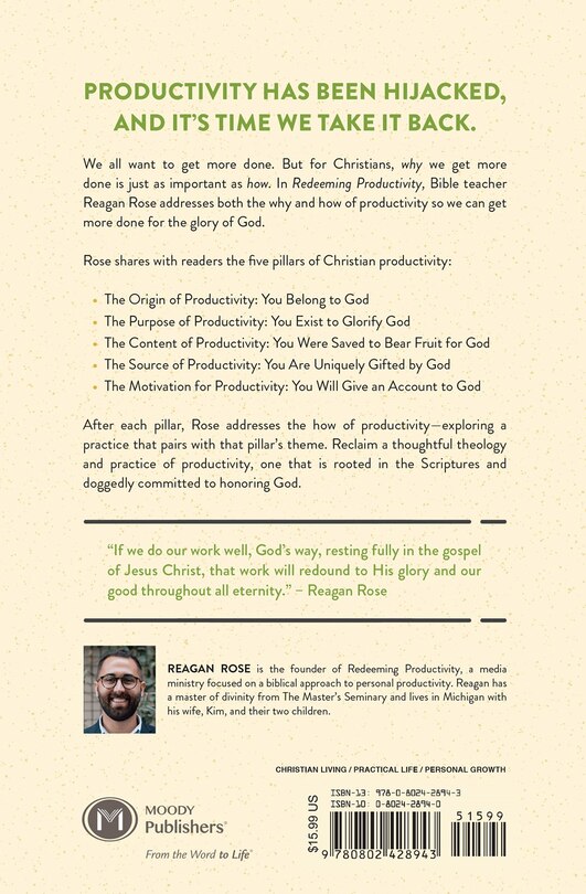 Back cover_Redeeming Productivity