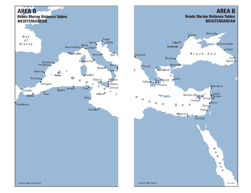 Aper&ccedil;u du contenu 2_Reeds Marine Distance Tables 19th edition