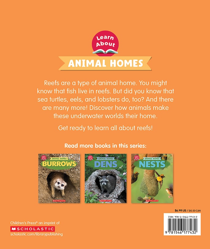 Couverture arrière_Reefs (Learn About: Animal Homes)