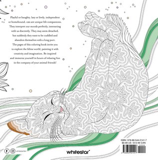 Back cover_Relaxing Cats Coloring Book