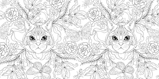 Sample content 2_Relaxing Cats Coloring Book