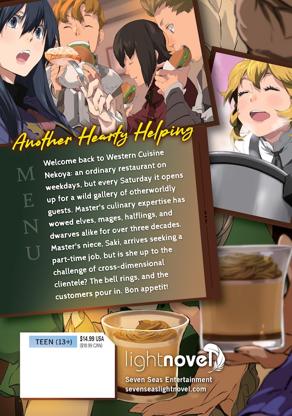 Back cover_Restaurant To Another World (light Novel) Vol. 6