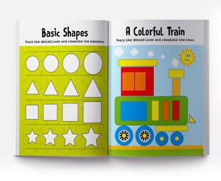 Aper&ccedil;u du contenu_Reusable Wipe And Clean Book Tracing - Lines Patterns : Trace And Practice Patterns
