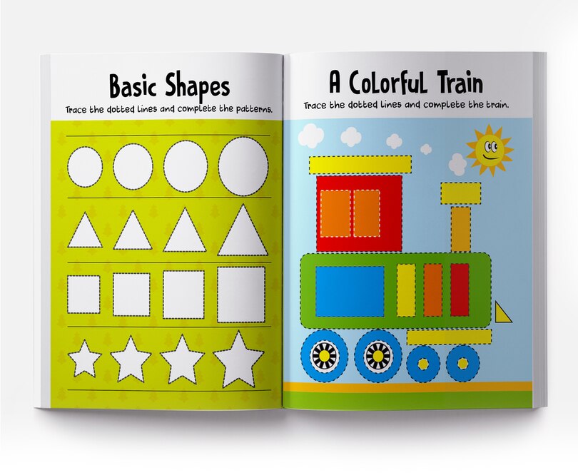 Aper&ccedil;u du contenu_Reusable Wipe And Clean Book Tracing - Lines Patterns : Trace And Practice Patterns