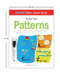 Aper&ccedil;u du contenu 4_Reusable Wipe And Clean Book Tracing - Lines Patterns : Trace And Practice Patterns
