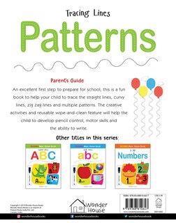 Aper&ccedil;u du contenu 5_Reusable Wipe And Clean Book Tracing - Lines Patterns : Trace And Practice Patterns