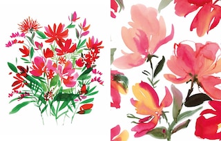 Aper&ccedil;u du contenu_Reverse Coloring: Flowers