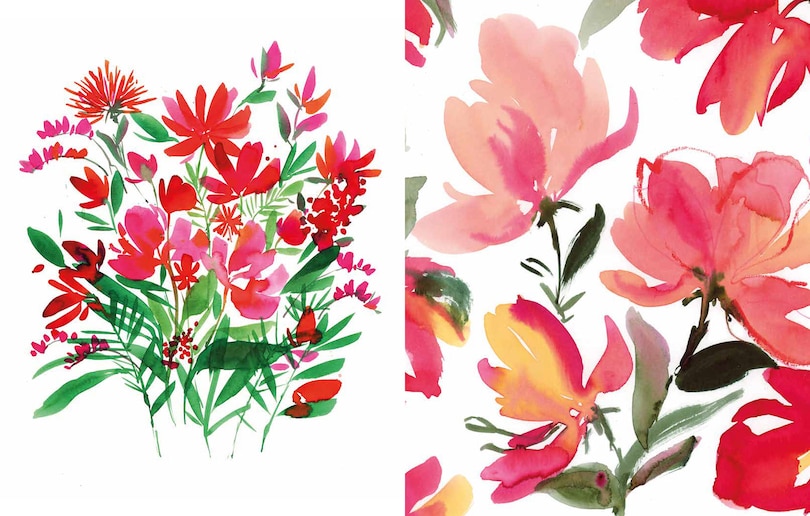 Aper&ccedil;u du contenu_Reverse Coloring: Flowers