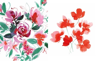 Aper&ccedil;u du contenu 2_Reverse Coloring: Flowers