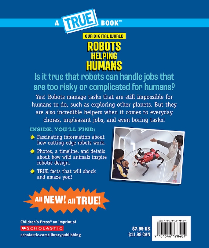 Couverture arrière_Robots Helping Humans (A True Book: Our Digital World)