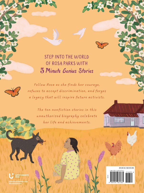 Back cover_Rosa Parks: 5-Minute Genius Stories