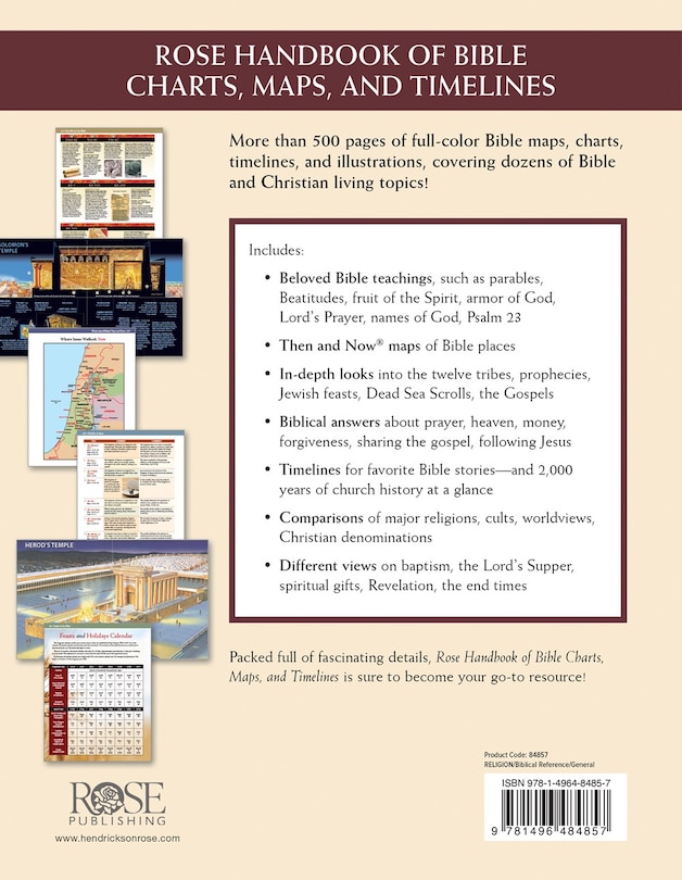 Back cover_Rose Handbook of Bible Charts, Maps, and Timelines