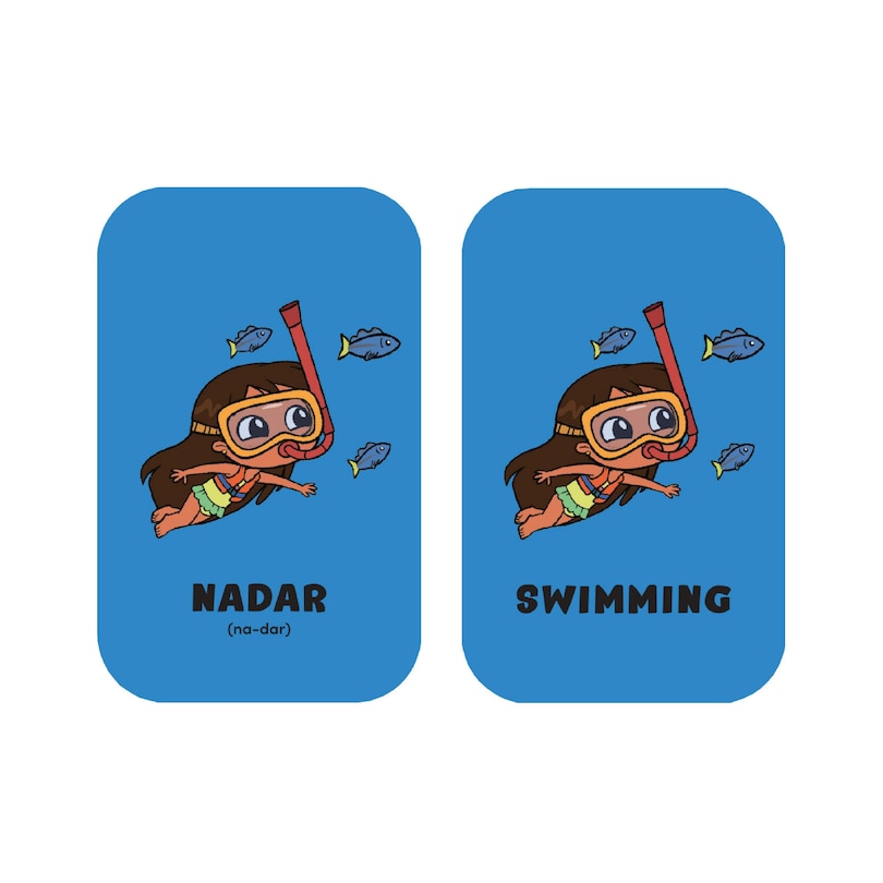 Aper&ccedil;u du contenu 3_Rosie's Rules: Minilingo Spanish / English Flashcards - Fuentastic Activities