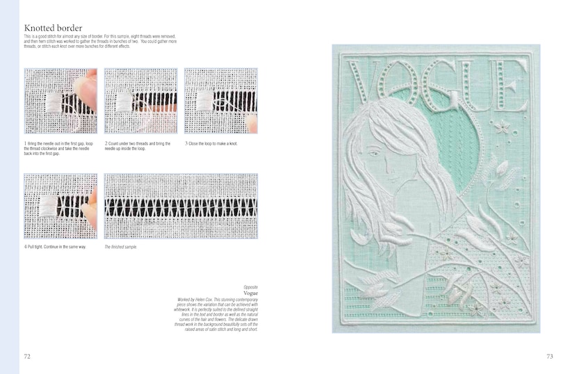 Sample content 2_Rsn Essential Stitch Guides: Whitework - Large Format Edition