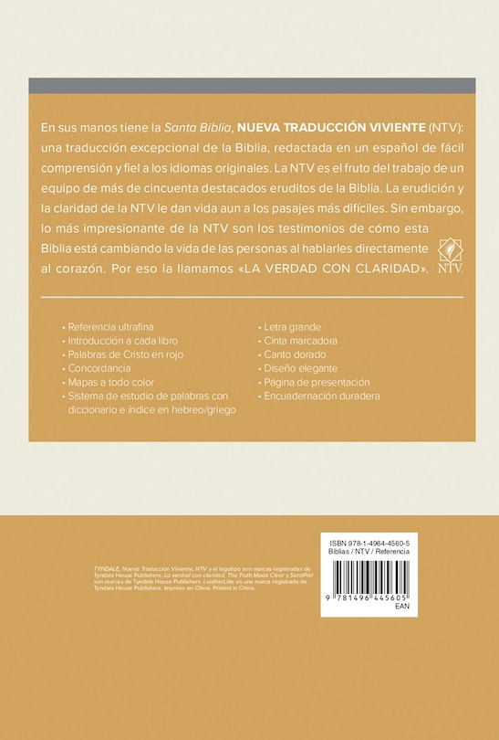 Back cover_Santa Biblia NTV, Edición de referencia ultrafina, letra grande (SentiPiel, Verde, Letra Roja)