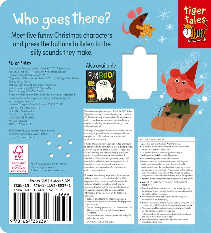 Aper&ccedil;u du contenu_Santa Goes Ho Ho Ho! An Interactive Book with 5 Sounds!