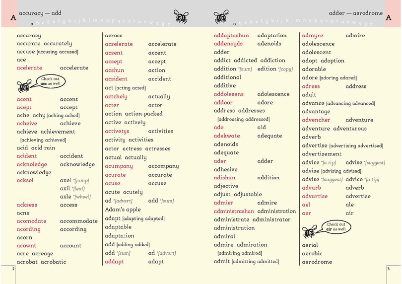 Aperçu du contenu 2_School Spelling Dictionary