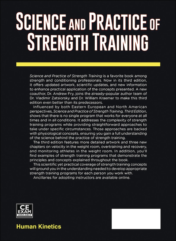 Couverture arrière_Science And Practice Of Strength Training