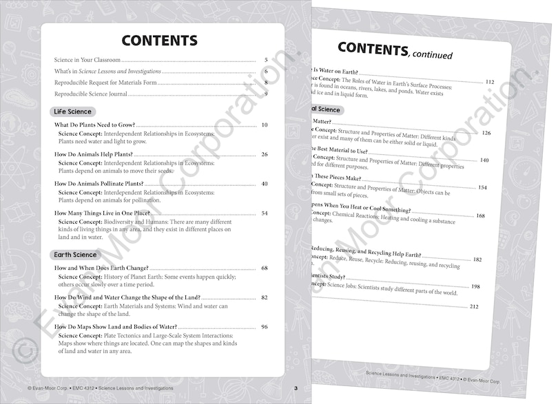 Sample content_Science Lessons and Investigations, Grade 2 Teacher Resource