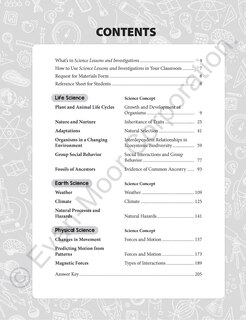 Sample content_Science Lessons and Investigations, Grade 3 Teacher Resource