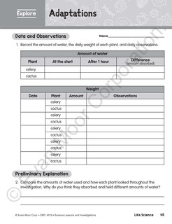 Sample content 2_Science Lessons and Investigations, Grade 3 Teacher Resource