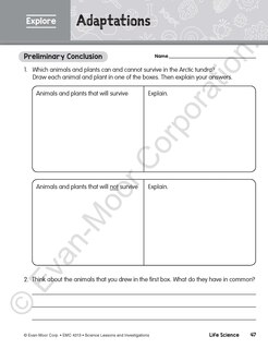 Sample content 4_Science Lessons and Investigations, Grade 3 Teacher Resource