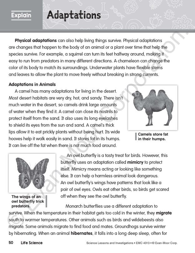 Sample content 5_Science Lessons and Investigations, Grade 3 Teacher Resource