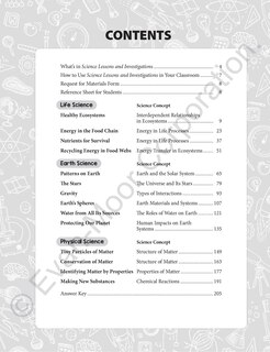 Sample content_Science Lessons and Investigations, Grade 5 Teacher Resource