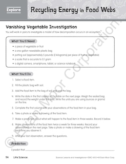 Sample content 2_Science Lessons and Investigations, Grade 5 Teacher Resource