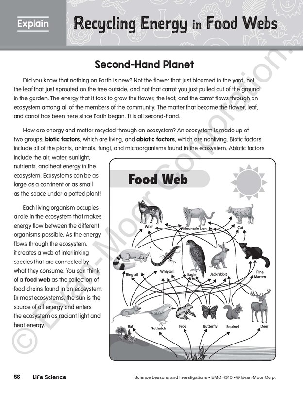 Sample content 4_Science Lessons and Investigations, Grade 5 Teacher Resource