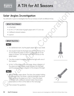 Sample content 2_Science Lessons and Investigations, Grade 6 Teacher Resource