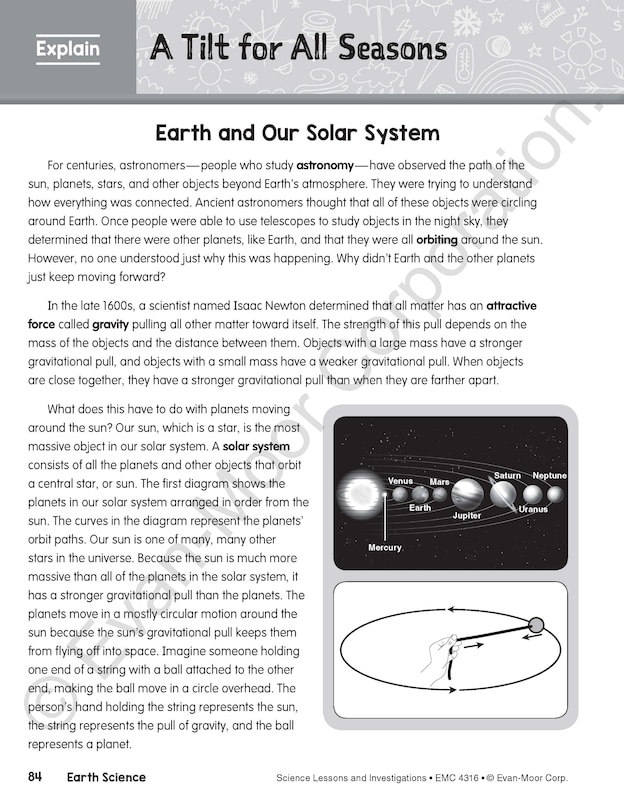 Sample content 4_Science Lessons and Investigations, Grade 6 Teacher Resource