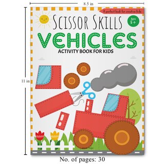 Aper&ccedil;u du contenu 4_Scissor Skills: Vehicles (Activity Book for Kids)