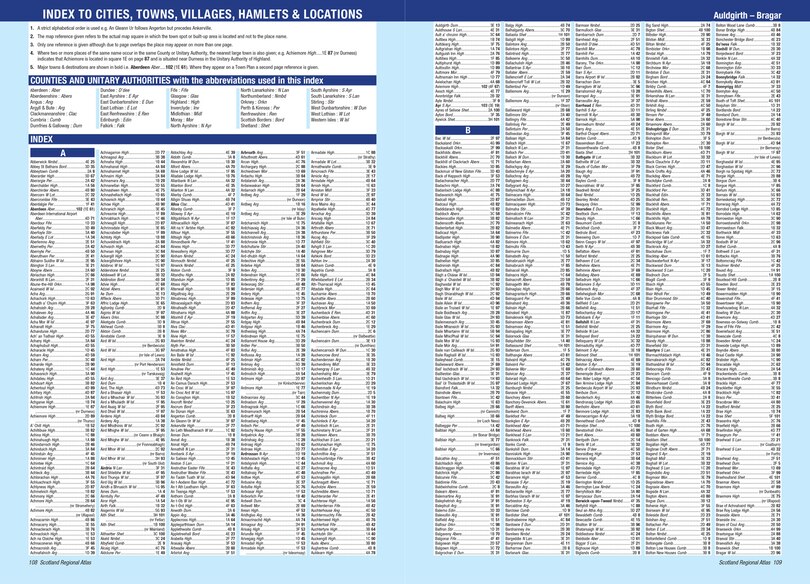 Sample content_Scotland A-Z Road Atlas