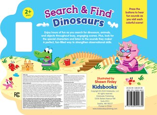 Back cover_Search & Find: Dinosaurs (6-Button Sound Book)