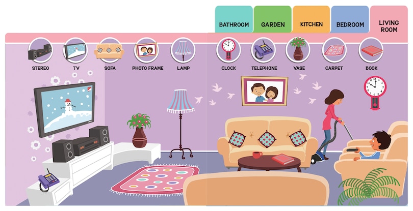 Sample content_Seek And Find - Home : Early Learning Board Books With Tabs