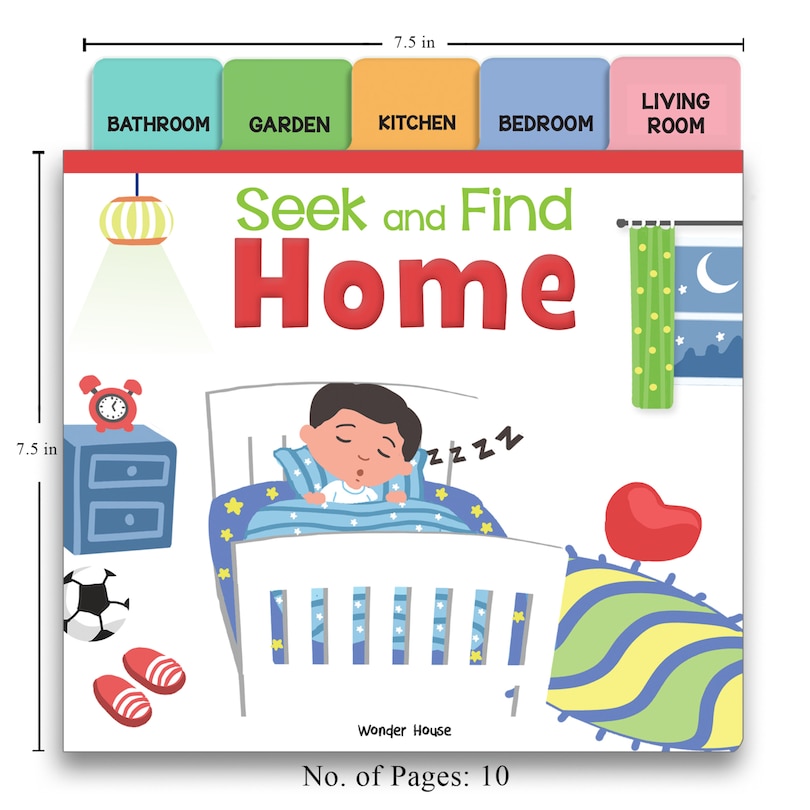 Sample content 3_Seek And Find - Home : Early Learning Board Books With Tabs