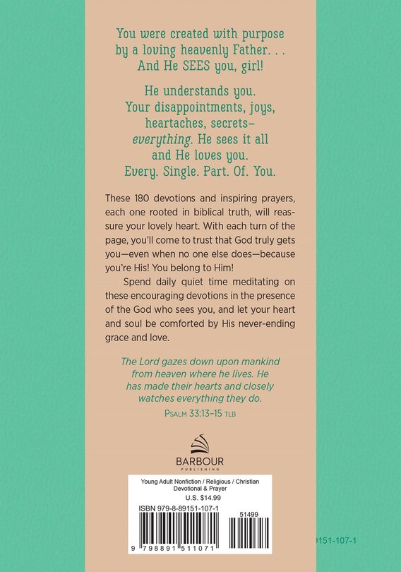 Back cover_Seen: Devotions to Cultivate a Teen Girl's Faith